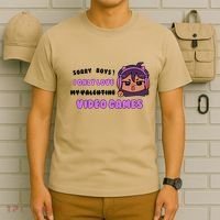 I Only Love Video Games Headphones Cat Ears T-Shirt thumb 6