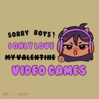 I Only Love Video Games Headphones Cat Ears Mousepad thumb 1