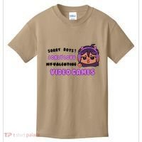 I Only Love Video Games Headphones Cat Ears Kids T-Shirt thumb 0
