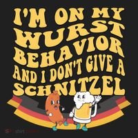 Im On My Wurst Behavior And I Dont Give A Schnitzel Oktoberfest Drinking Team Women's Sweatshirt thumb 2