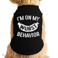 IM On My Wurst Behavior Oktoberfest Doggie Tank thumb 0
