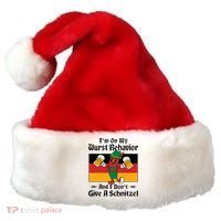 IM On My Wurst Behavior And I DonT Give A Schnitzel Santa Hat thumb 0