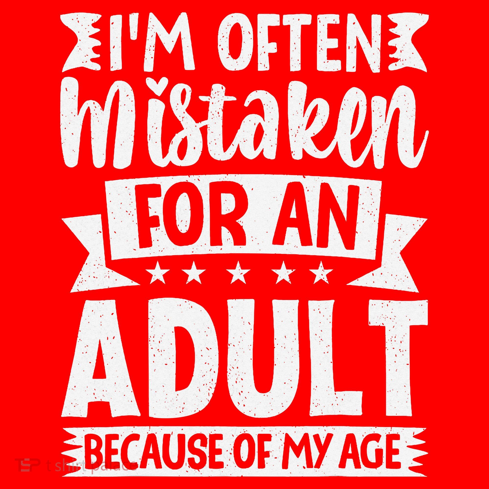 Im Often Mistaken For An Because Of My Age Funny Santa Hat