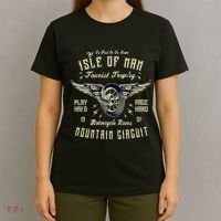 Isle Of Man Tt Races Vintage Winged Wheel Motorcycle Races T-Shirt thumb 4