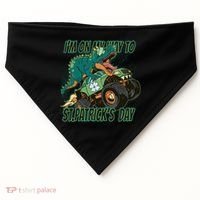Im On My Way To St Patricks Day Dinosaur USA-Made Doggie Bandana thumb 0