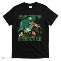 Im On My Way To St Patricks Day Dinosaur T-Shirt thumb 0