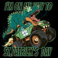 Im On My Way To St Patricks Day Dinosaur Coffee Mug thumb 5