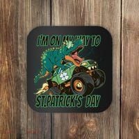 Im On My Way To St Patricks Day Dinosaur Coaster thumb 0