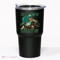 Im On My Way To St Patricks Day Dinosaur Tumbler thumb 0