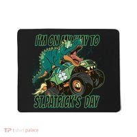 Im On My Way To St Patricks Day Dinosaur Mousepad thumb 0