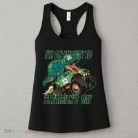 Im On My Way To St Patricks Day Dinosaur Women's Tank Top thumb 3