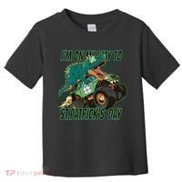 Im On My Way To St Patricks Day Dinosaur Toddler T-Shirt thumb 0