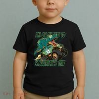 Im On My Way To St Patricks Day Dinosaur Toddler T-Shirt thumb 2