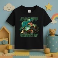 Im On My Way To St Patricks Day Dinosaur Toddler T-Shirt thumb 3