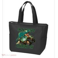 Im On My Way To St Patricks Day Dinosaur Tote Bag thumb 3