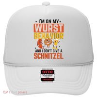 IM On My Wurst Behavior I DonT Give A Schnitzel Funny Oktoberfest Hat thumb 0