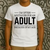 Im Often Mistaken For An Adult Because Of My Age Funny Birthday Gift T-Shirt thumb 3