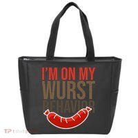 Im On My Wurst Behavior Oktoberfest Tote Bag thumb 0