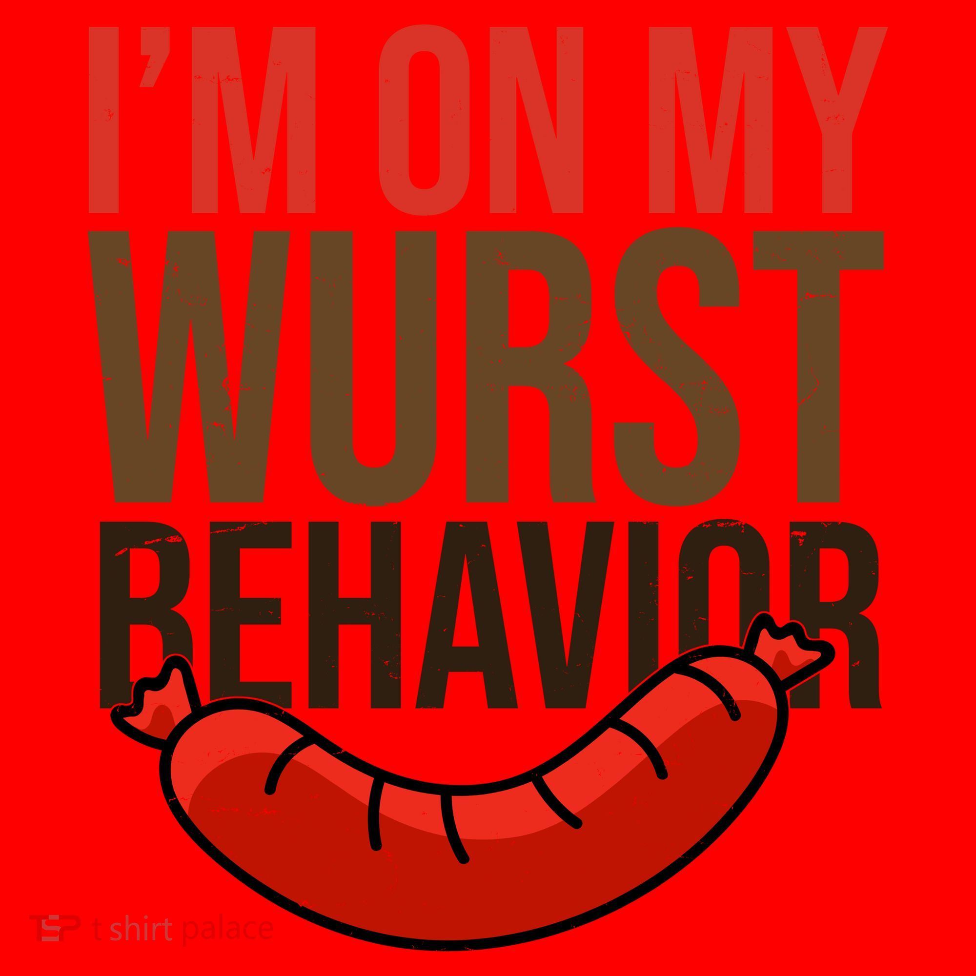 Im On My Wurst Behavior Oktoberfest Santa Hat