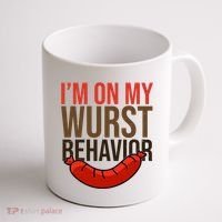 Im On My Wurst Behavior Oktoberfest Coffee Mug thumb 1