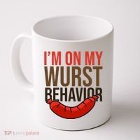 Im On My Wurst Behavior Oktoberfest Coffee Mug thumb 0