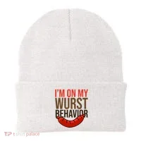 Im On My Wurst Behavior Oktoberfest Beanie thumb 0