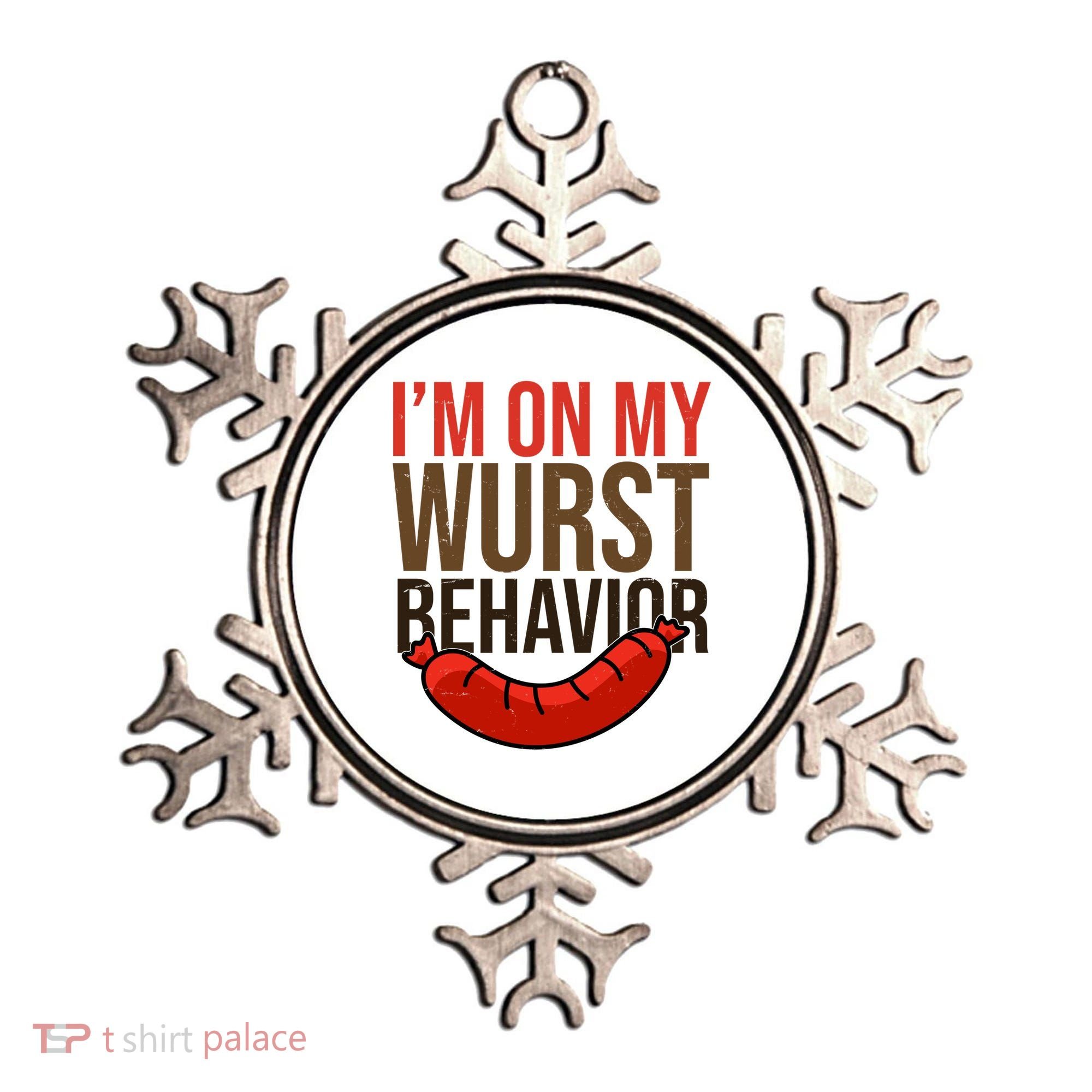 Im On My Wurst Behavior Oktoberfest Ornament