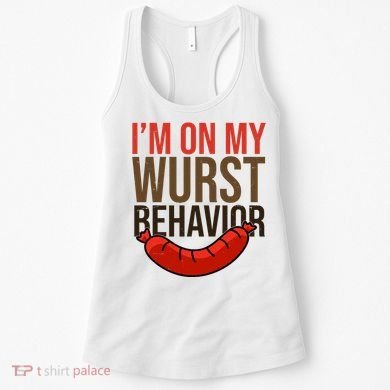 Im On My Wurst Behavior Oktoberfest Women's Tank Top