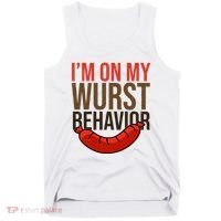 Im On My Wurst Behavior Oktoberfest Tank Top thumb 0