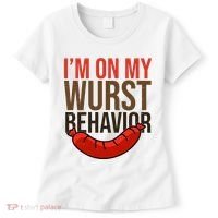 Im On My Wurst Behavior Oktoberfest Women's T-Shirt thumb 0