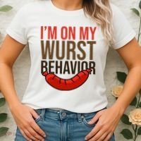Im On My Wurst Behavior Oktoberfest Women's T-Shirt thumb 2