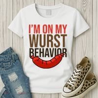 Im On My Wurst Behavior Oktoberfest Women's T-Shirt thumb 3
