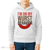 Im On My Wurst Behavior Oktoberfest Kids Hoodie thumb 4