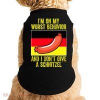 Im On My Wurst Behavior And I Dont Give A Schnitzel Oktoberfest Doggie Tank thumb 0