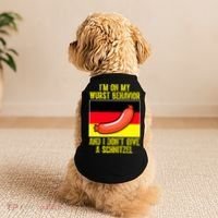 Im On My Wurst Behavior And I Dont Give A Schnitzel Oktoberfest Doggie Tank thumb 2