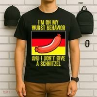 Im On My Wurst Behavior And I Dont Give A Schnitzel Oktoberfest T-Shirt thumb 6
