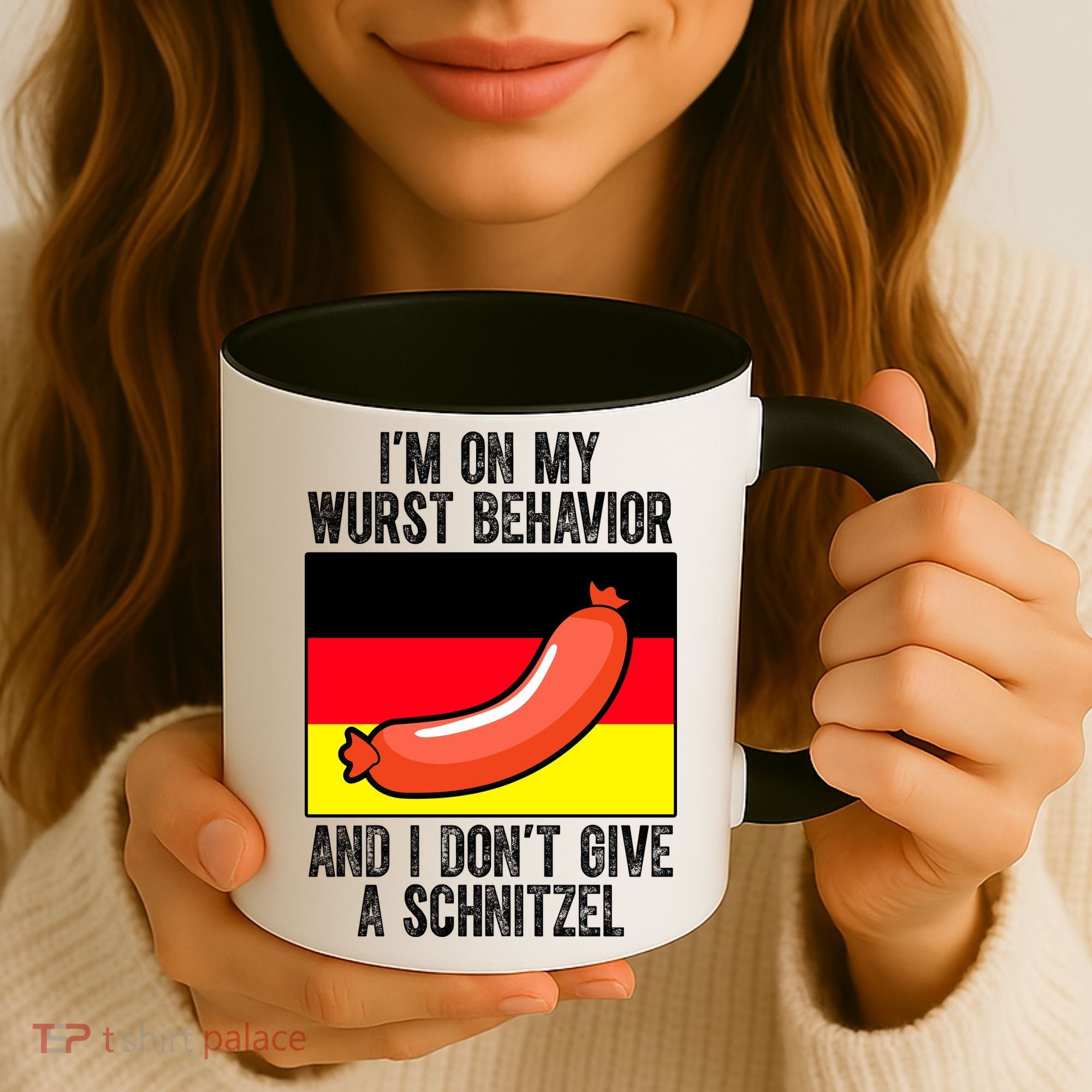 Im On My Wurst Behavior And I Dont Give A Schnitzel Oktoberfest Coffee Mug