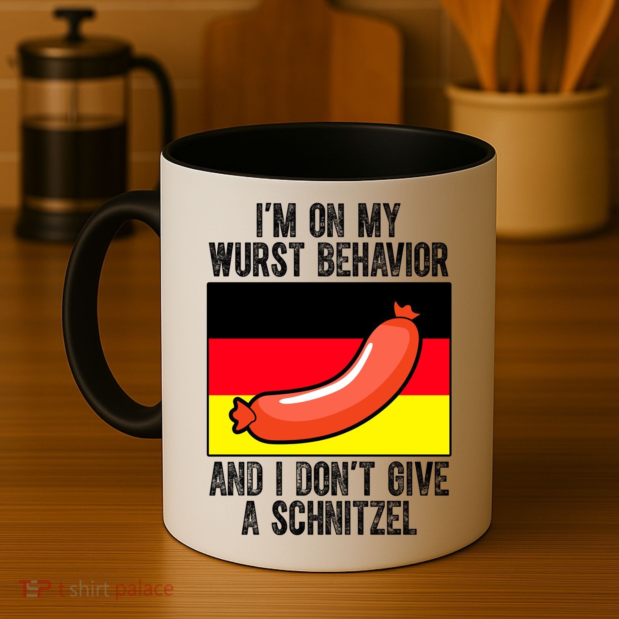 Im On My Wurst Behavior And I Dont Give A Schnitzel Oktoberfest Coffee Mug