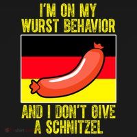 Im On My Wurst Behavior And I Dont Give A Schnitzel Oktoberfest Women's Hoodie thumb 2