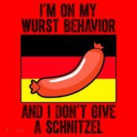 Im On My Wurst Behavior And I Dont Give A Schnitzel Oktoberfest Santa Hat thumb 1