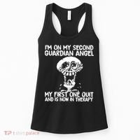 I'm On My Second Guardian Angel My First One Quit Skull Women's Tank Top thumb 0