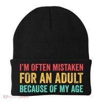 Im Often Mistaken For An Because Of My Age Funny Beanie thumb 0