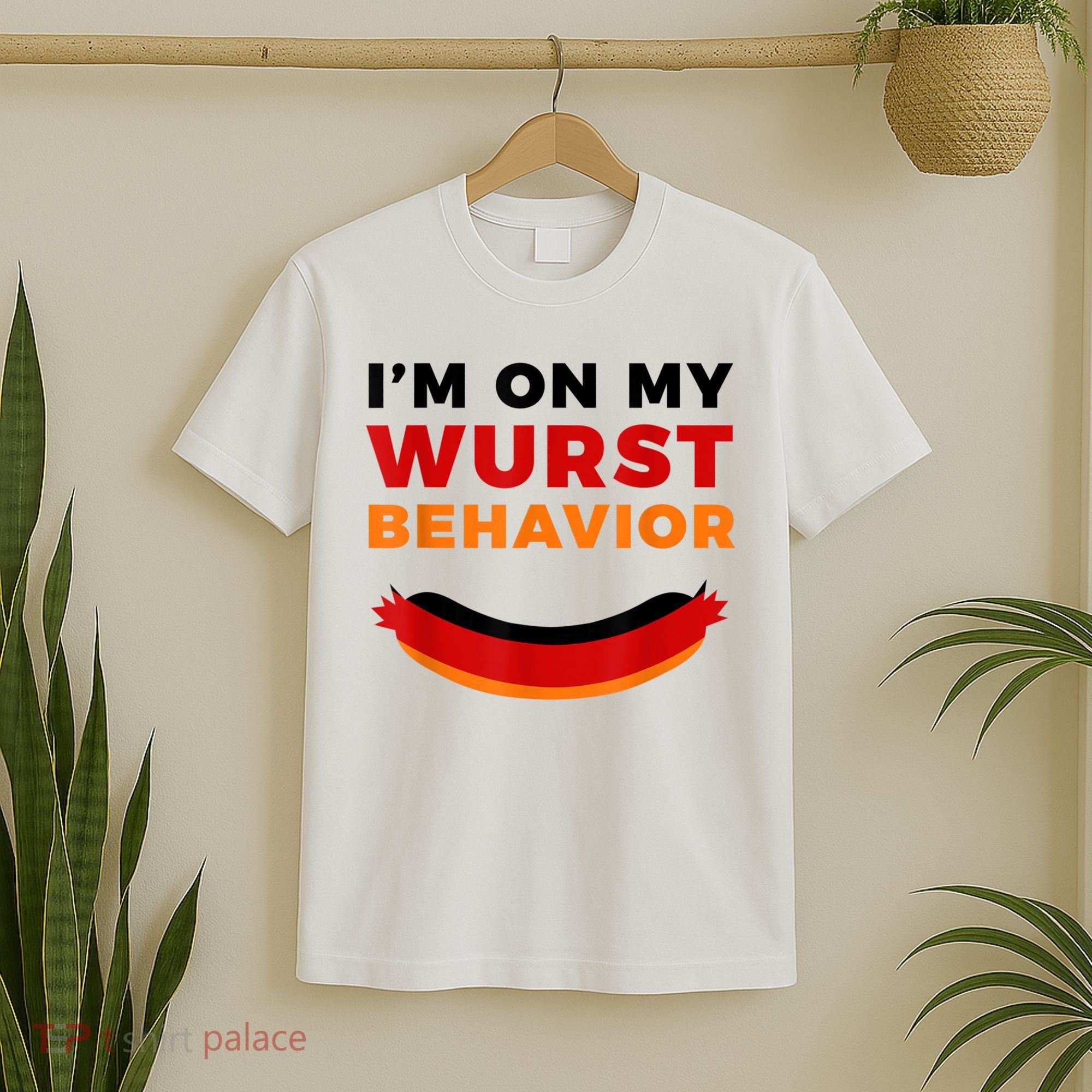 I'm On My Wurst Behavior Funny German Oktoberfest T-Shirt