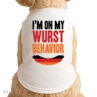 Im On My Wurst Behavior Doggie Tank thumb 0
