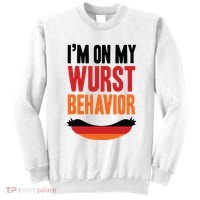 Im On My Wurst Behavior Sweatshirt thumb 0