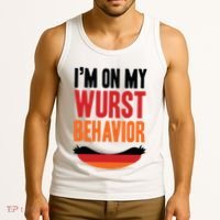Im On My Wurst Behavior Tank Top thumb 3