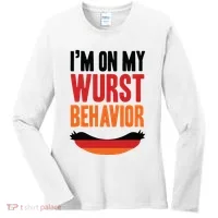 Im On My Wurst Behavior Women's Long Sleeve Shirt thumb 0
