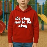 It's Okay Not To Be Okay Kids Hoodie thumb 2