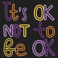 It's Ok Not To Be Ok Mental Health Quote Beanie thumb 2