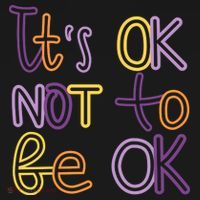It's Ok Not To Be Ok Mental Health Quote Visor thumb 3